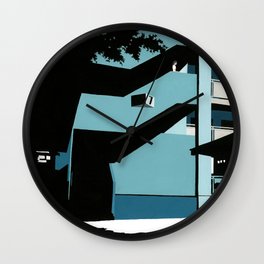 In an apartment. Wall Clock
