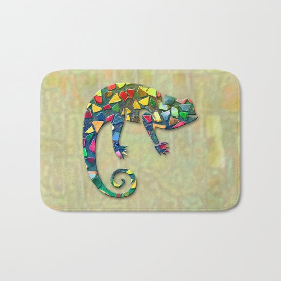 Animal Mosaic - The Chameleon Bath Mat