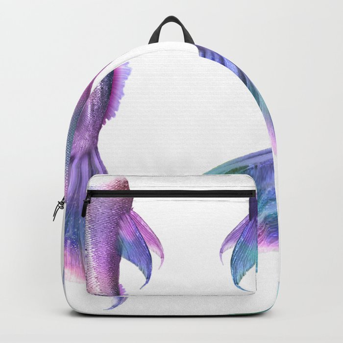 Pastel Mermaid Tails (Color) Backpack