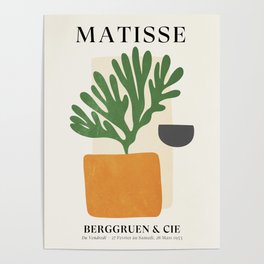 Bronze Vase & Leaves: Matisse Edition | Mid Century Series Poster