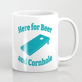 Here for Beer and Cornhole Mug