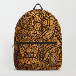 Mandala on Wood Backpack