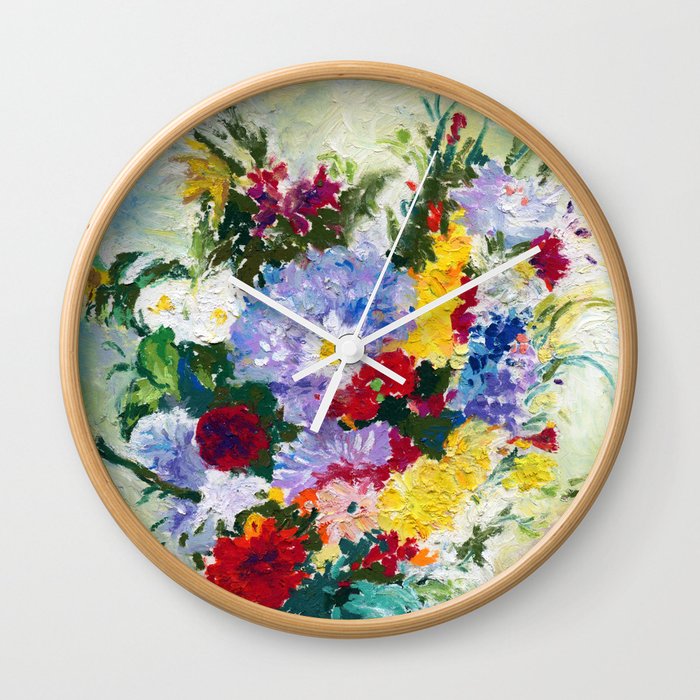 Flower Vase Wall Clock
