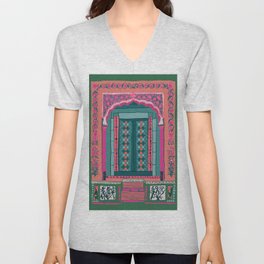moroccan door in pine V Neck T Shirt
