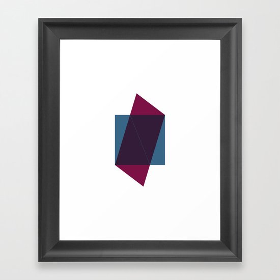 #164 Tip of the iceberg – Geometry Daily Framed Art Print