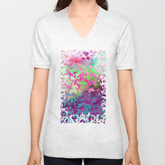 Earth_Watercolor by Jacqueline & Garima Unisex V-Neck