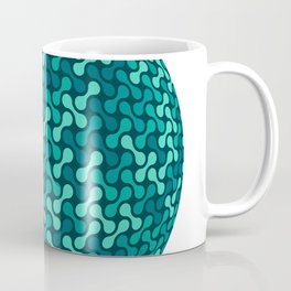 Metaballs Pattern Sphere (Teal) Coffee Mug