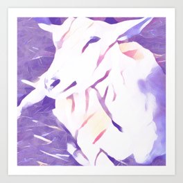 Purple Sheep Art Print