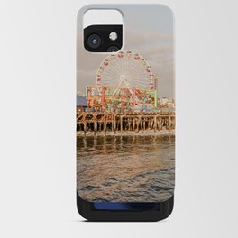Pastel Color Santa Monica Pier Photo | Colorful California at Sunset Art Print | Summer by the Coast Travel Photography iPhone Card Case