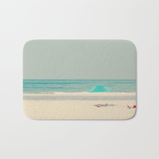 beach umbrella Bath Mat