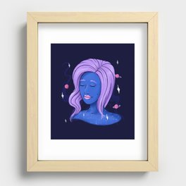Galaxy Girl Recessed Framed Print