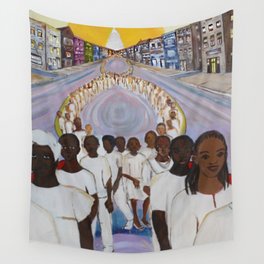 African American Masterpiece, The Great Migration: People of the African Dispora by Helina Metaferia Wall Tapestry
