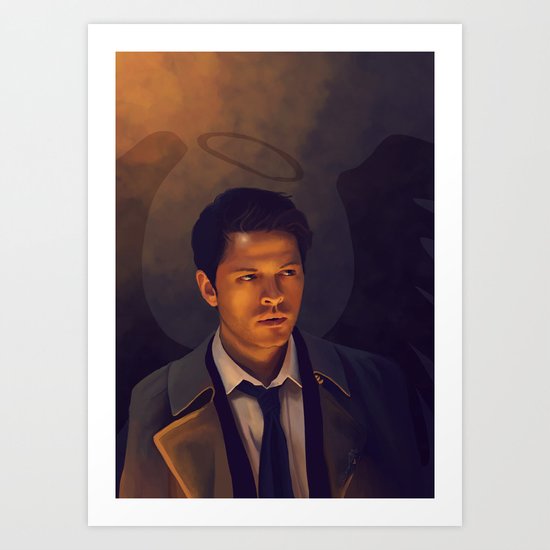 Castiel - Supernatural Art Print