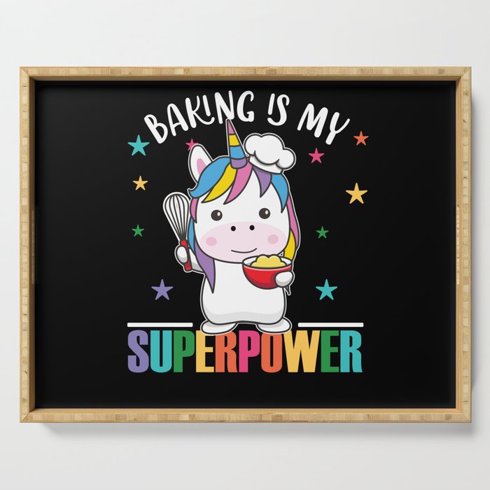 Baking Is My Superpower Sweet Unicorn Bakes Serving Tray