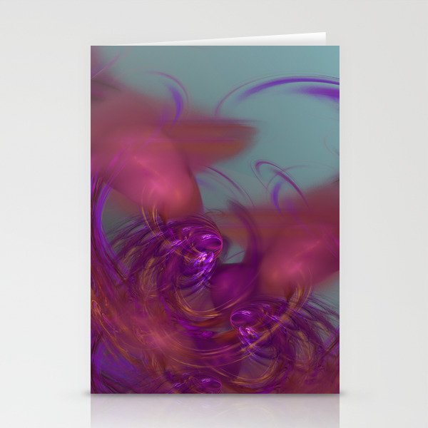 Abstract background Turbulent Time Stationery Cards