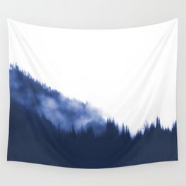 Blueprint To Adventure - Foggy Forest Wall Tapestry