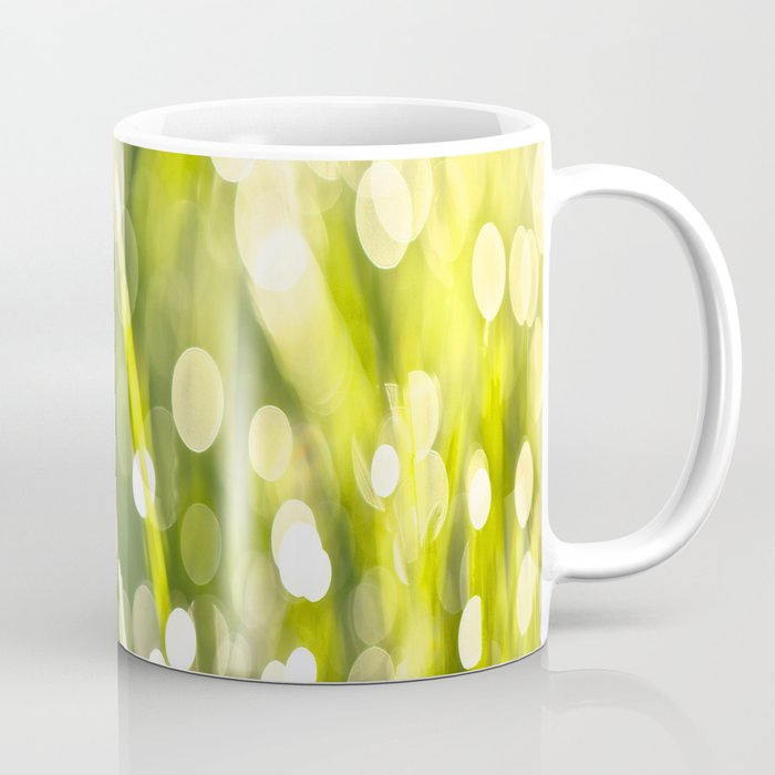 Wonderful Morning Dew - Spring Green - Beatiful Bokeh #decor #society6 #buyart Coffee Mug
