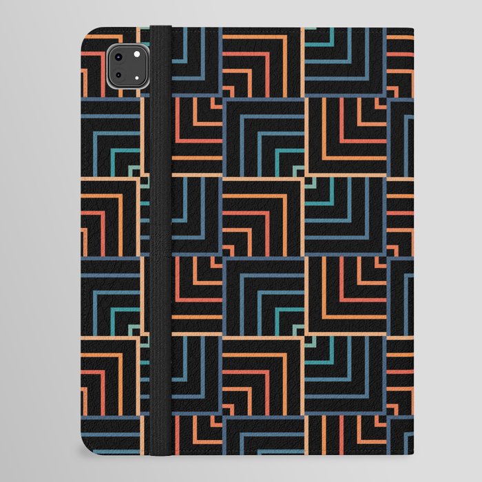 Colorful overlapping squares iPad Folio Case
