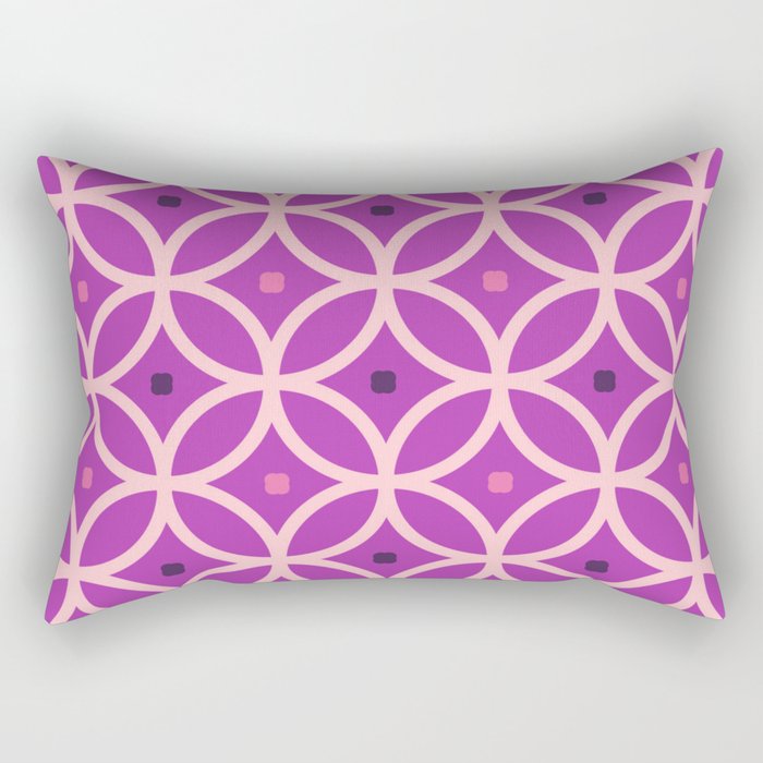 Intersected Circles 3 Rectangular Pillow