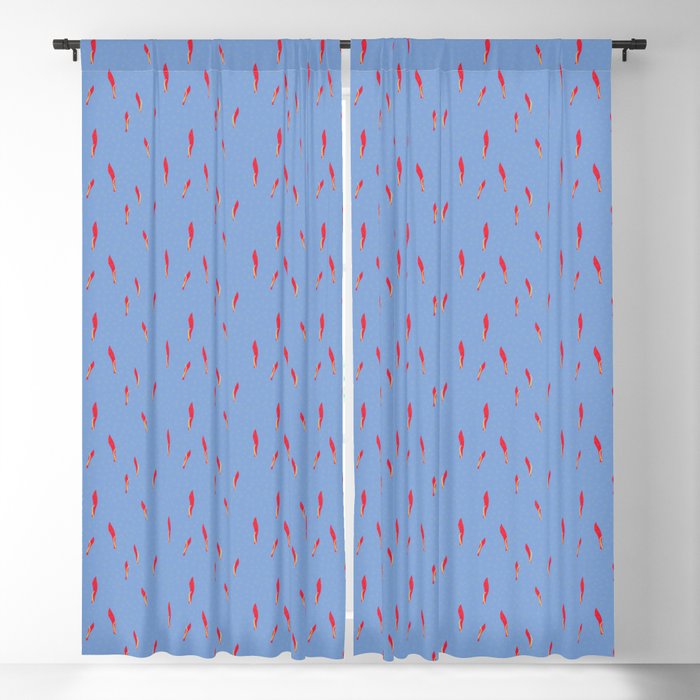 Seaweed bubbles - Coral Blackout Curtain