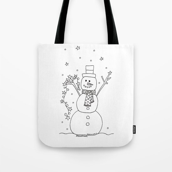 The Magical Snowman Tote Bag