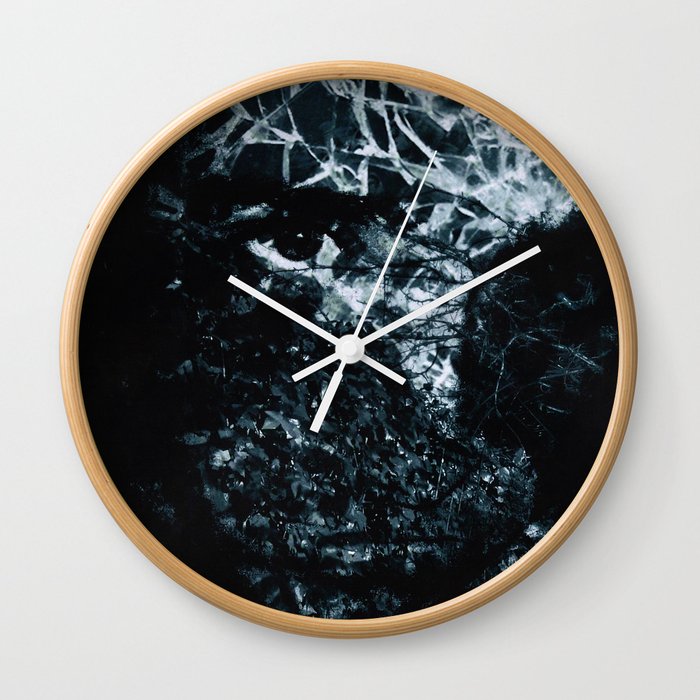 Glass and Ivy Wall Clock