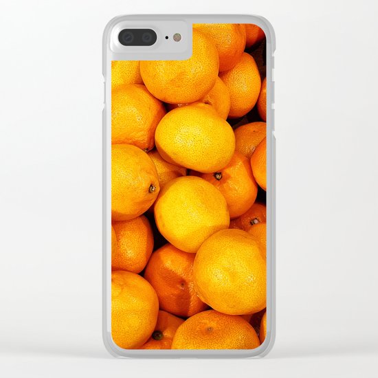 Mandarin, tangerine Clear iPhone Case