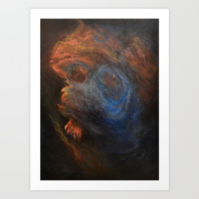 Monkey Head Nebula Art Print