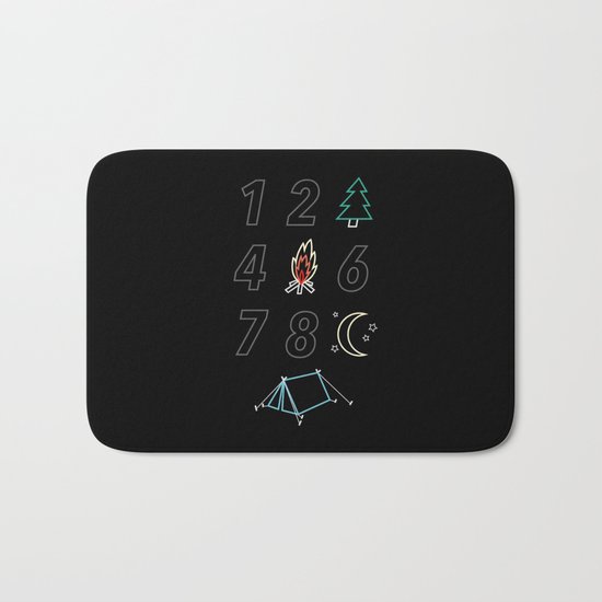 1 2 tree 4 fire 6 7 8 night tent Bath Mat