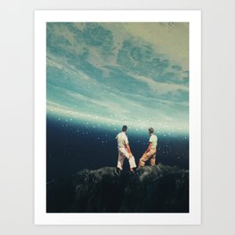 The Earth was crying and We were there Art Print