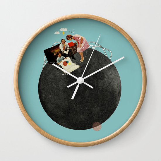 Life on Earth | Collage Wall Clock