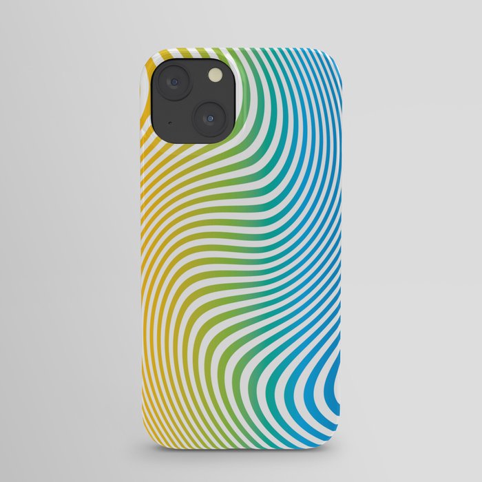 Twisty Stripes in Rainbow Colors. iPhone Case