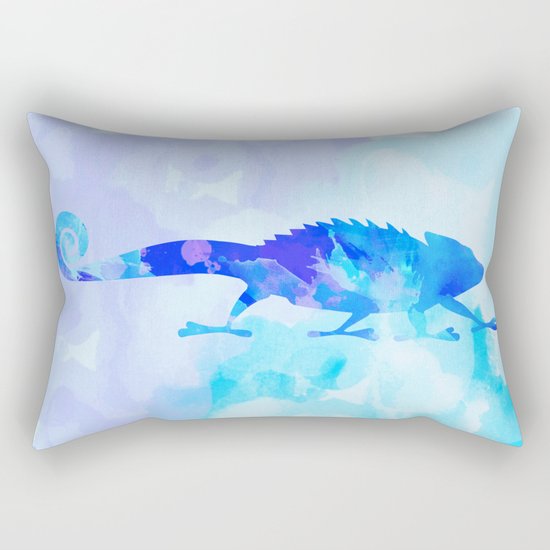 Abstract Chameleon Reptile Rectangular Pillow