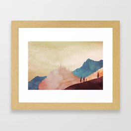 Abstract Mountainscape  Framed Art Print
