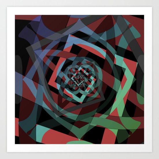 Celtic Droste Pattern Art Print