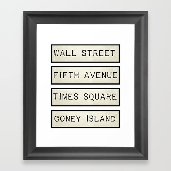 New York Framed Art Print
