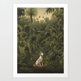 Dalmatian in a jungle Art Print