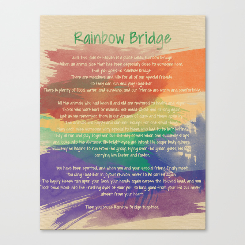 Rainbow Bridge Print Canvas Print By Glc138 Society6