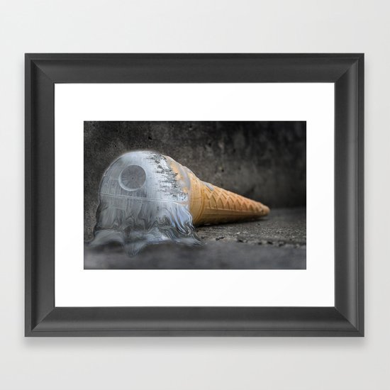 I dropped my death star :/ Framed Art Print