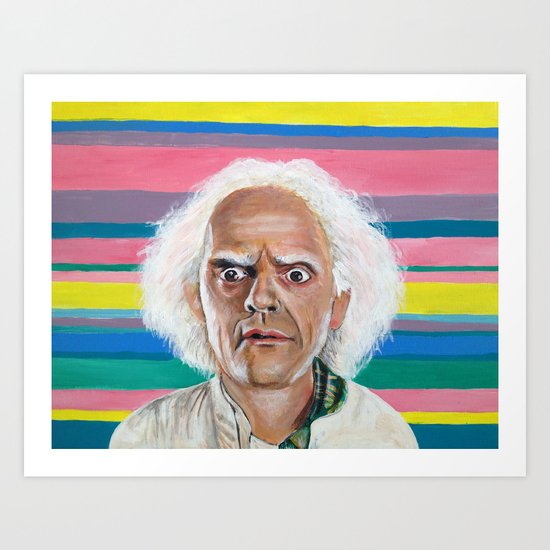 "Great Scott" Doc Brown Art Print