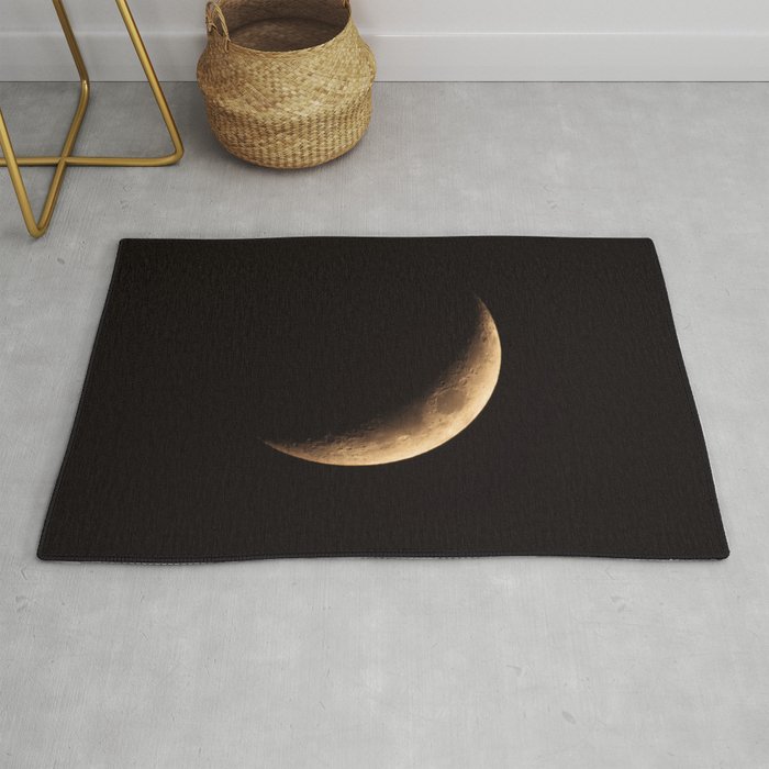 Crescent Moon Photograph Rug