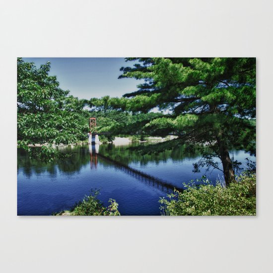 Androscoggin Swing Bridge Canvas Print