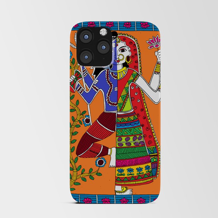 Madhubani Painting / Painting of God Shiv and Mata Parvati/ Madhubani Hub /Original painting of Amrita Gupta iPhone Card Case