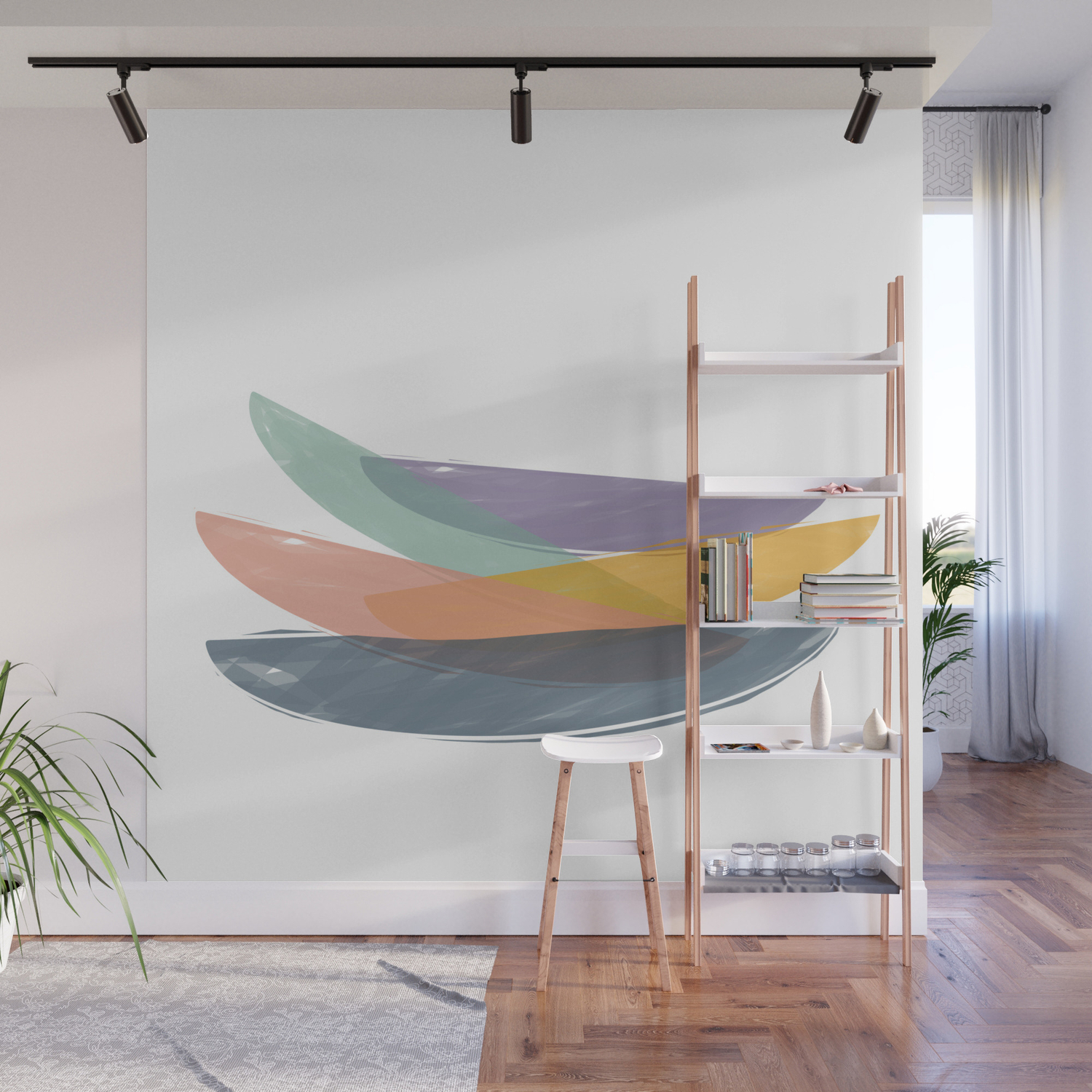 Abstract Color Balance Wall Mural By Martaduarte Society6