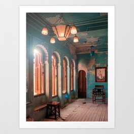 Blue Room- Udaipur, India Art Print
