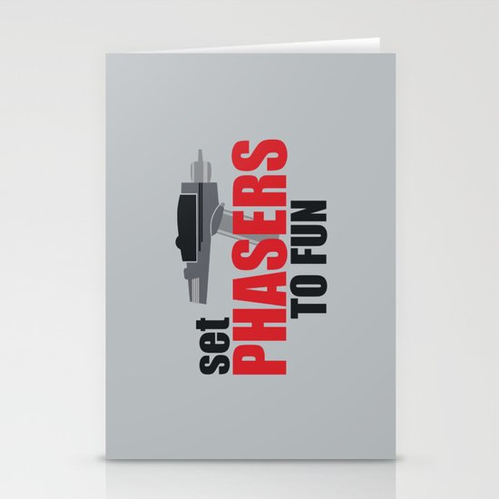 Set Phasers to Fun! Stationery Cards