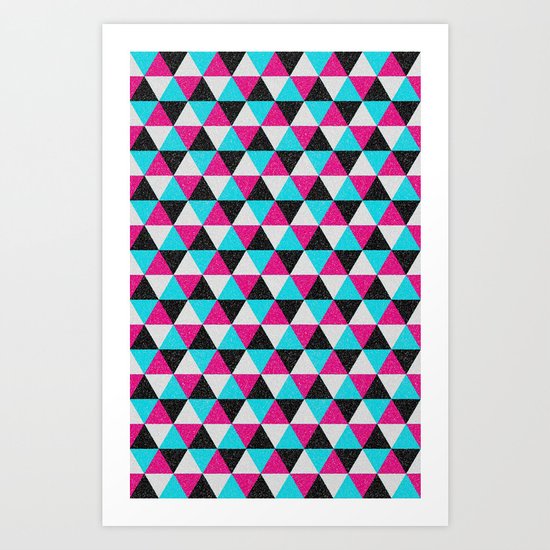 Space Triangles Art Print