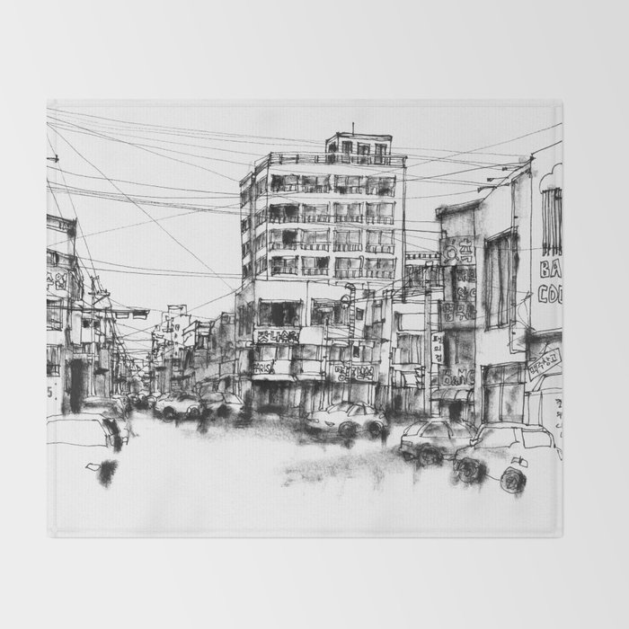 Vintage City Throw Blanket By Aengla Society6