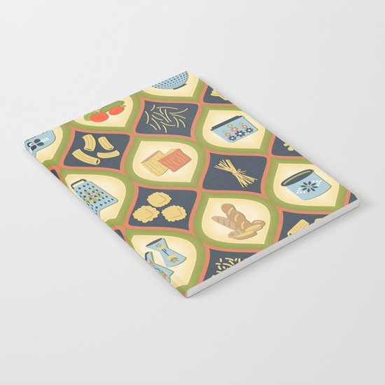Pasta Fun Pattern Notebook