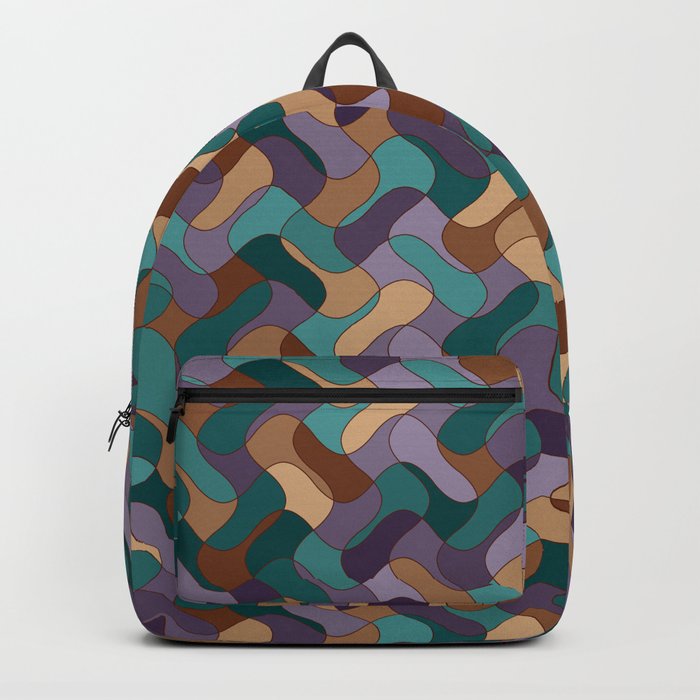 abstract geometric pattern Backpack